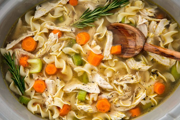 Chicken noodle soup recipe for sick