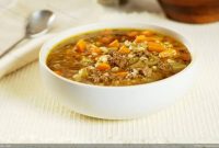 Beef barley soup recipe ground beef