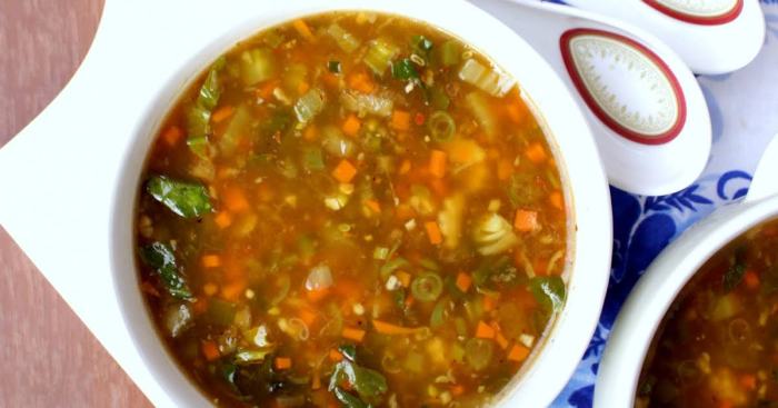 Chinese sweet and sour soup recipe