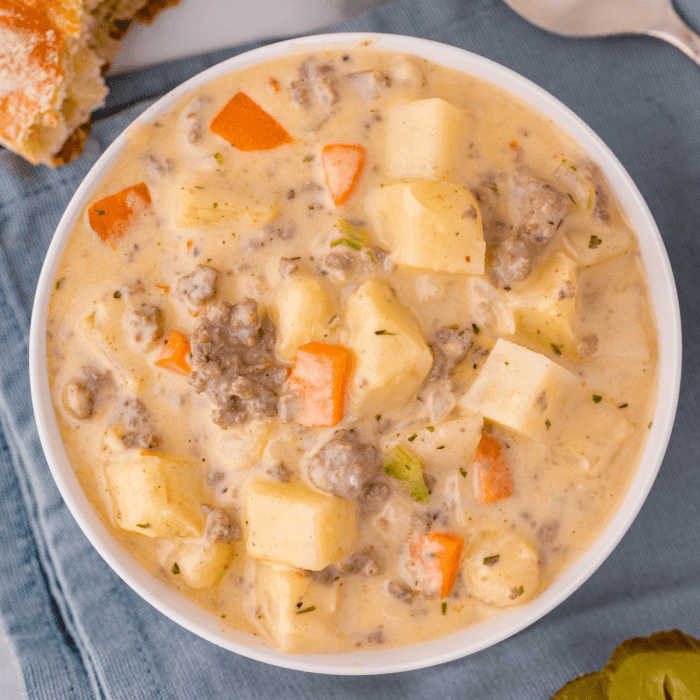 Cheeseburger potato soup recipe