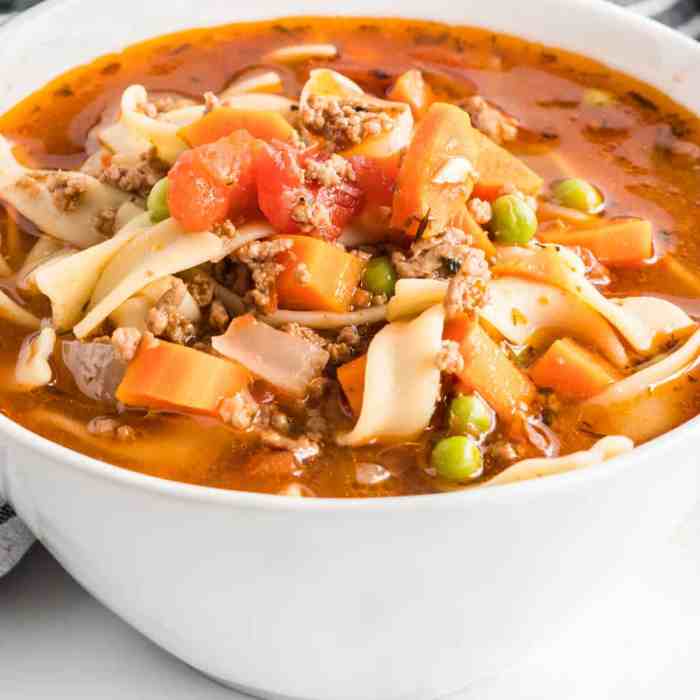 Easy beef noodle soup recipe