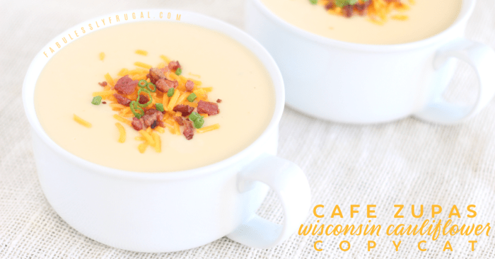 Zupas cauliflower soup recipe