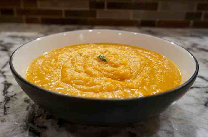 Butternut sweet potato soup recipe