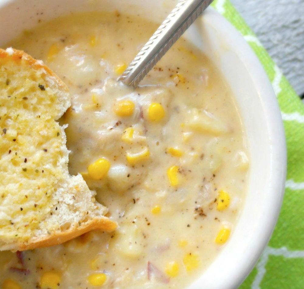 Easy corn chowder soup recipe