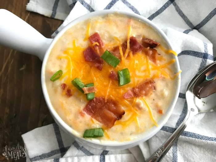 Crockpot potato soup recipe with frozen potatoes