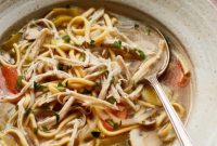 Delicious chicken noodle soup recipe