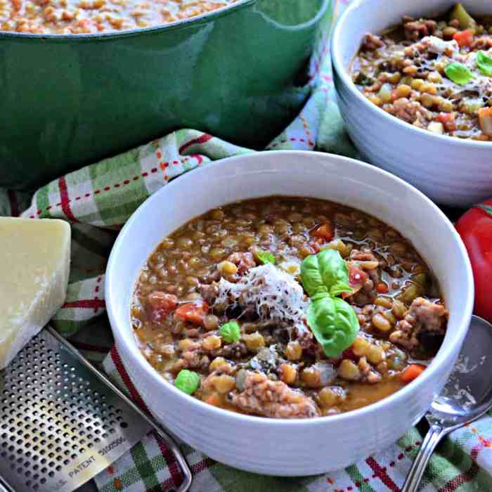 Carrabba's lentil soup recipe with sausage