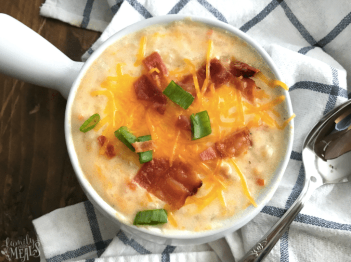 Slow cooker hash brown potato soup recipe