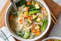 Veggie noodle soup recipe