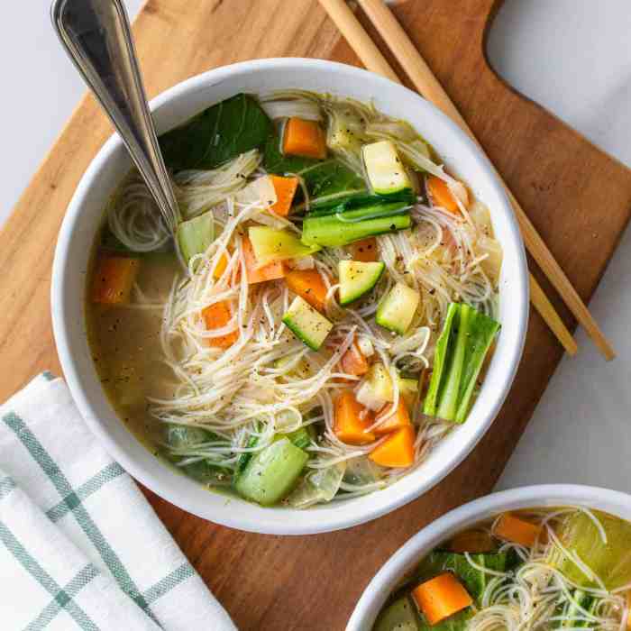 Veggie noodle soup recipe