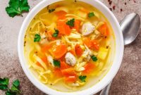 Chicken noodle soup recipe for sick