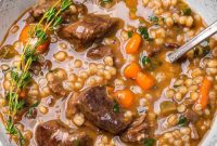 Beef and bean soup recipe