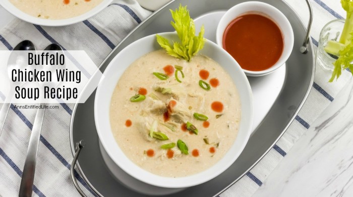 Buffalo chicken wing soup recipe