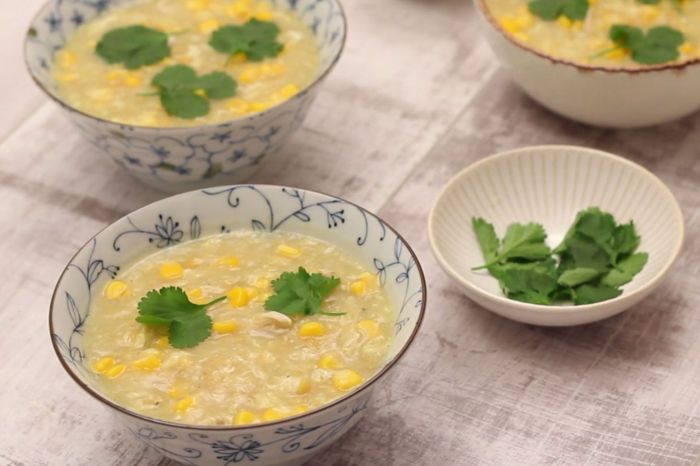 Sweet corn chicken soup recipe