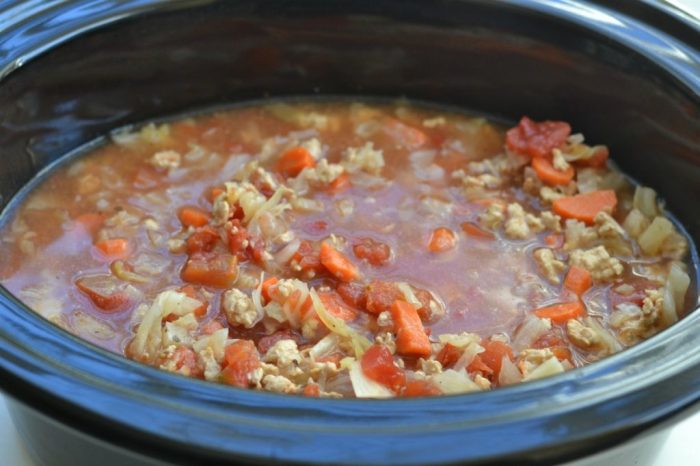 Cabbage soup slow cooker recipe