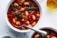 Soup bean recipe tomato mediterranean three print cup