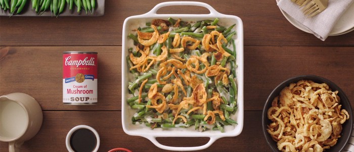 Campbells mushroom soup recipes green bean casserole